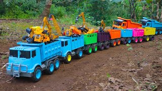 RC TRACTORS, MEGA RC TRUCKS, RC MACHINES COLLECTION!! EXCAVATOR LESU ET30H, KABOLITE K350-200 DIGGER