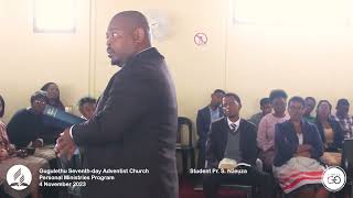 Sermon by Student Pr  Nzeuza