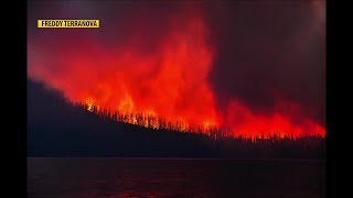 Video shows rapid growth of Howe Ridge Fire in Glacier National Park