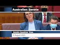 Senate Question Time - 9 August 2021