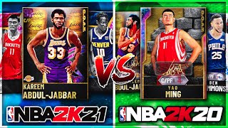 THE BEST TEAM IN NBA 2K21 MyTEAM VS. THE BEST TEAM AT THIS STAGE IN NBA 2K20 MyTEAM!! Who Wins??