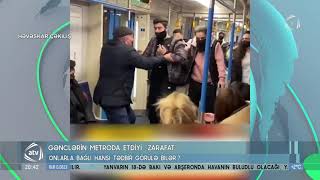 Gənclərin metroda etdiyi “zarafat”