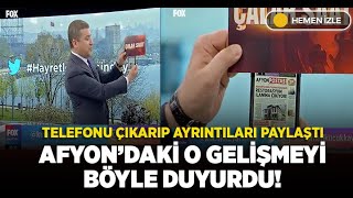 İsmail Küçükkaya, Afyon'daki o gelişmeyi böyle duyurdu