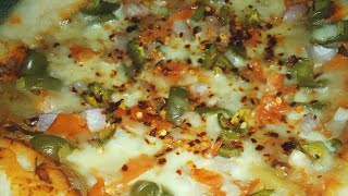 Vegetable pizza bnain asan recipe sa /How to make vegetable pizza at home/#food