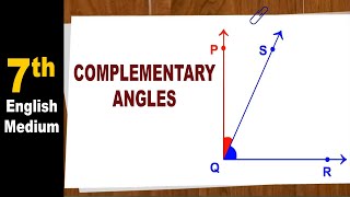 Complementary Angles | 7th Std | Mathematics | English Medium | Maharashtra Board | Home Revise