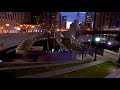 chicago tour at night travel to east wacker dr and state st stunning light 4k