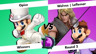 [Lunacity 17] Winners Round 2 - Opice (Mario) vs Wolves | Leflemar (Ken, Dr.Mario) - SSBU