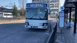 京成タウンバスいすゞエルガミオ足立200 か36-86 T068 金02三郷駅南口行き金町駅停留所発車