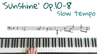 Chopin Etude Op.10 No.8 Left hand tutorial