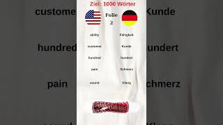 1000 Wörter lernen Folie 2 #deutsch #a1 #b1 ( Deutsch Lernen )