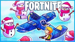 *NEW* SNOWMAN PLANE TROLLING in Fortnite: Battle Royale! (Fortnite Funny Moments & Fails)