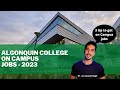 How to get On Campus Job at Algonquin College - 2023