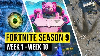 Fortnite | All Season 9 Story Updates and Map Secrets! (Watch before the Live Ev