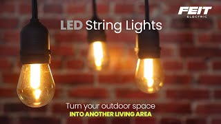 Feit Electric LED Flame Effect String Lights