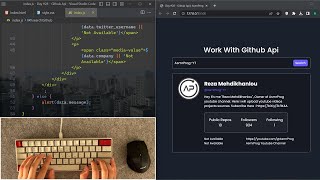 ASMR Programming - Github Api in Javascript - No Talking