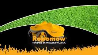 Robomow Cartoon STÄRKER, SCHNELLER, Mäht bis an den Rand Deutsch