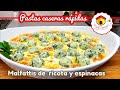 Pastas caseras RÁPIDAS de ricota y espinacas MALFATTIS sin amasar