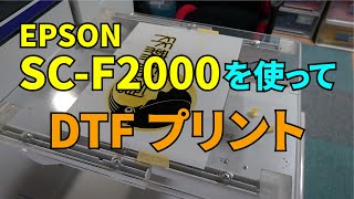 EPSON SC-F2000でDTFプリント