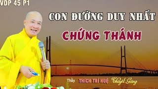 Con Đường Nhanh Nhất Chứng Thánh Thông Qua Bát Chánh Đạo - cực hay. Thầy Thích Trí Huệ VDP 45/1