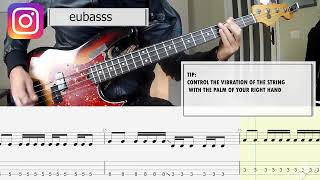 Linkin Park - The Emptiness Machine BASS COVER + PLAY ALONG TAB + SCORE PDF