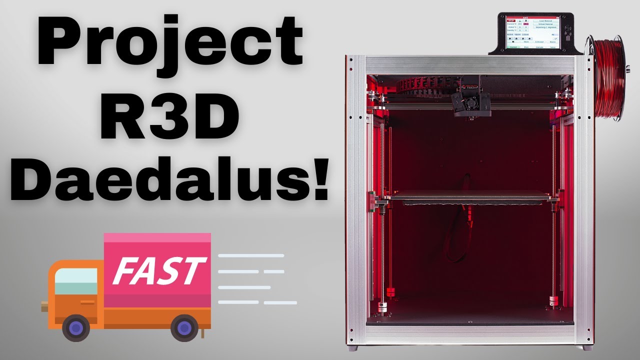 Large Custom 3D Printer With Premium Parts! Daedalus Is Awesome!! - YouTube