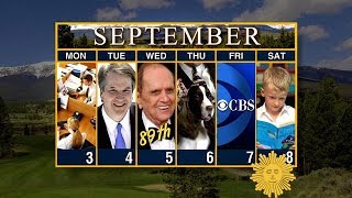 Calendar: Week of September 3