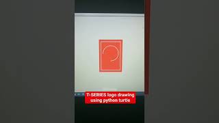 T-SERIES Logo Drawing Using Python Turtle | Python Turtle Graphics | Instagram Reels | @tseries