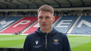 St Johnstone's Jason Kerr gives interview ahead of Scottish Cup final against Hibernian