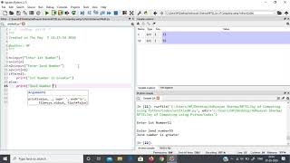 Comparing Numbers In Python