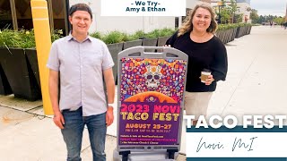 Novi Taco Fest 2023: Taco Truck Reviews and Hot Pepper Eating Contest Victory! | We Try