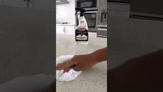 Weiman Quartz Clean & Shine Before After