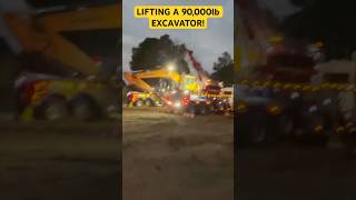 LIFTING A 90,000 LB EXCAVATOR!!