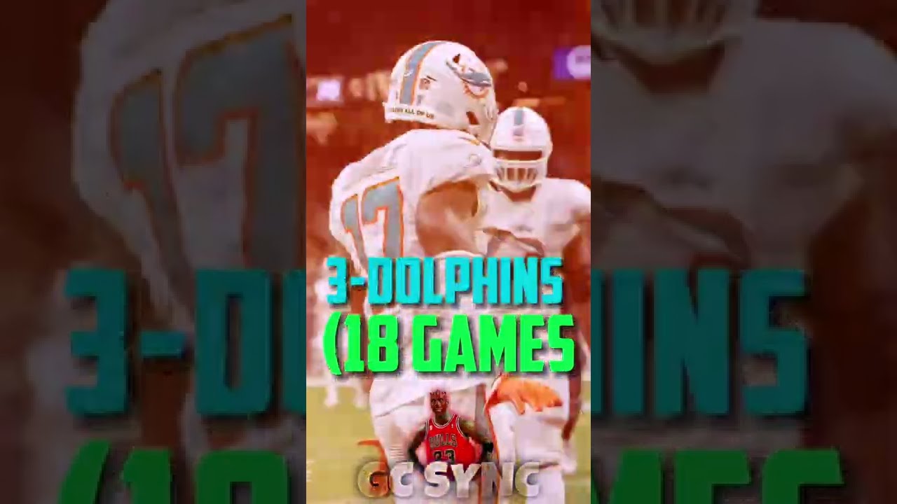 Longest Win Streaks In NFL History - YouTube