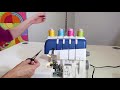 Husqvarna Viking Amber Air S 400 Serger 18 Tying on Threads