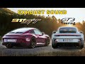 Exhaust Sound - 2024 Porsche 911 ST vs 911 GT3 Touring