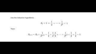 Example 4: Proof by Induction
