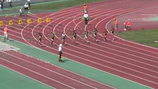 H24千葉県中学総体　1年女子100m決勝