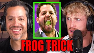 How David Blaine Does His SWALLOWING FROG Trick