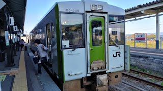 [1区間前面展望・警笛2回あり]下北〜大湊間 青い森鉄道線直通大湊線快速大湊行