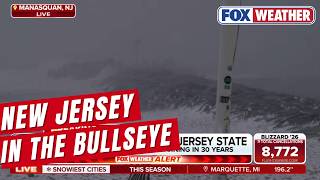 All of New Jersey Under A Blizzard Warning For the First Time In 30 years From Historic Bomb Cyclone