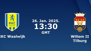 RKC Waalwijk vs Willem II LIVE 🔴 | Netherlands Eredivisie | Games