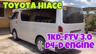 Toyota hiace commuter walk around and ENGINE START sound