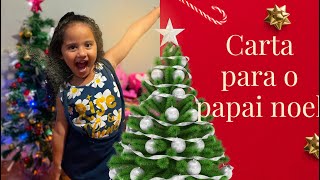 Carta para o Papai Noel ! Cartinha de Natal da Lavínia chega no Polo Norte !