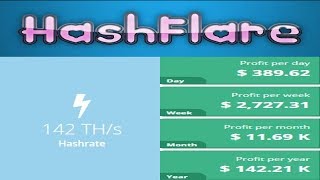 $7500 Upgrade With Hashflare Cloud Mining 50Th/s Upgrade(Total Invested $21300)(142Th/s)