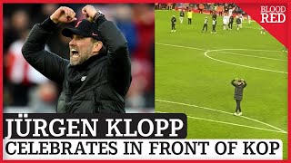 Jurgen Klopp CELEBRATES With The Kop After Liverpool 3-0 Brentford | Fan Footage