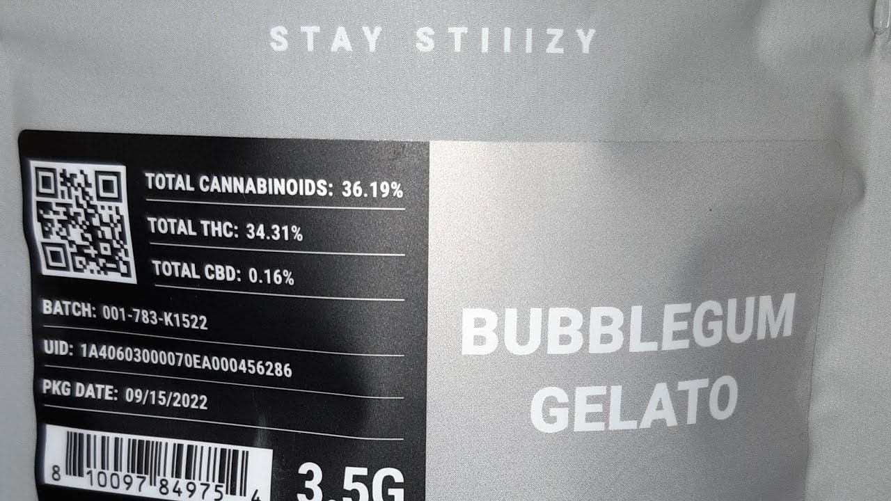 Strain Review Stiiizy Bubblegum Gelato - YouTube