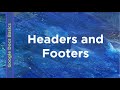 Google Docs Basics - Headers and Footers | Technology Education