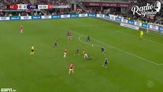 PSV vs AZ 3-0 Erick Gutiérrez Jugó 33 minutos.