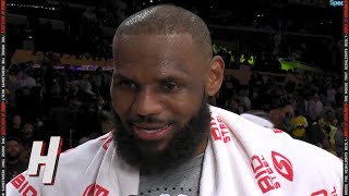 LeBron James Talks 50-Point Performance vs Wizards, Postgame Interview