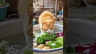 Cook With The Meow Chef Day 2 #cutecat #funny #meow #meowchef #meowslovers #cook #recipe #cat